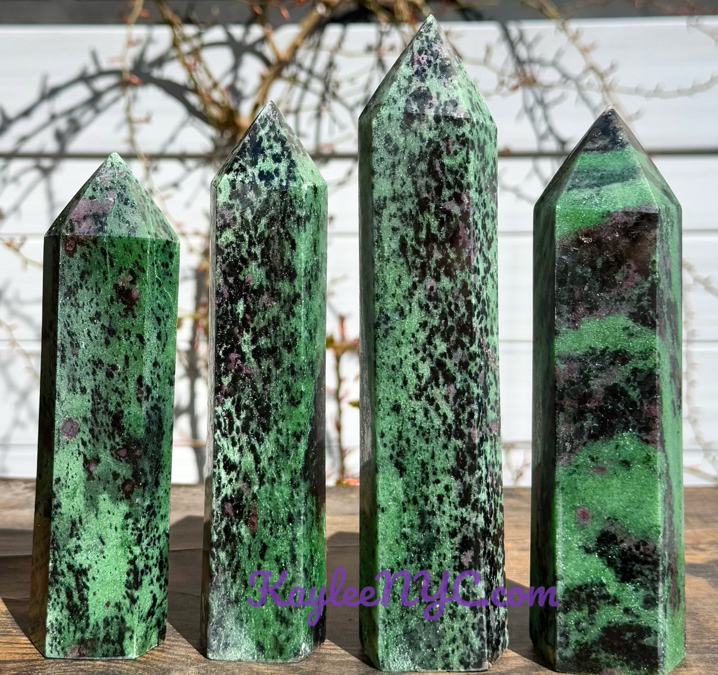 Wholesale Lot 4-5 PCs large Natural Ruby Zoisite Obelisk Tower Point Crystal Healing