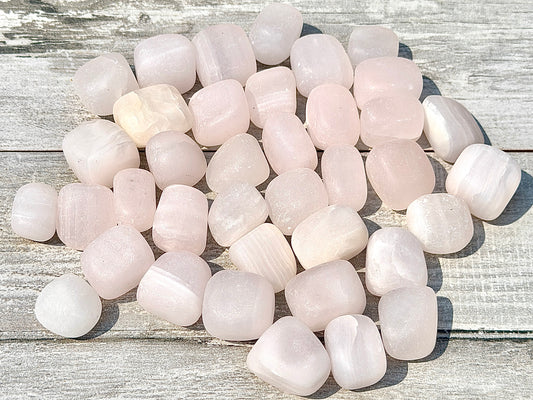 Wholesale Lot 2 lbs Natural Mangano Calcite Tumble Crystal Healing Energy