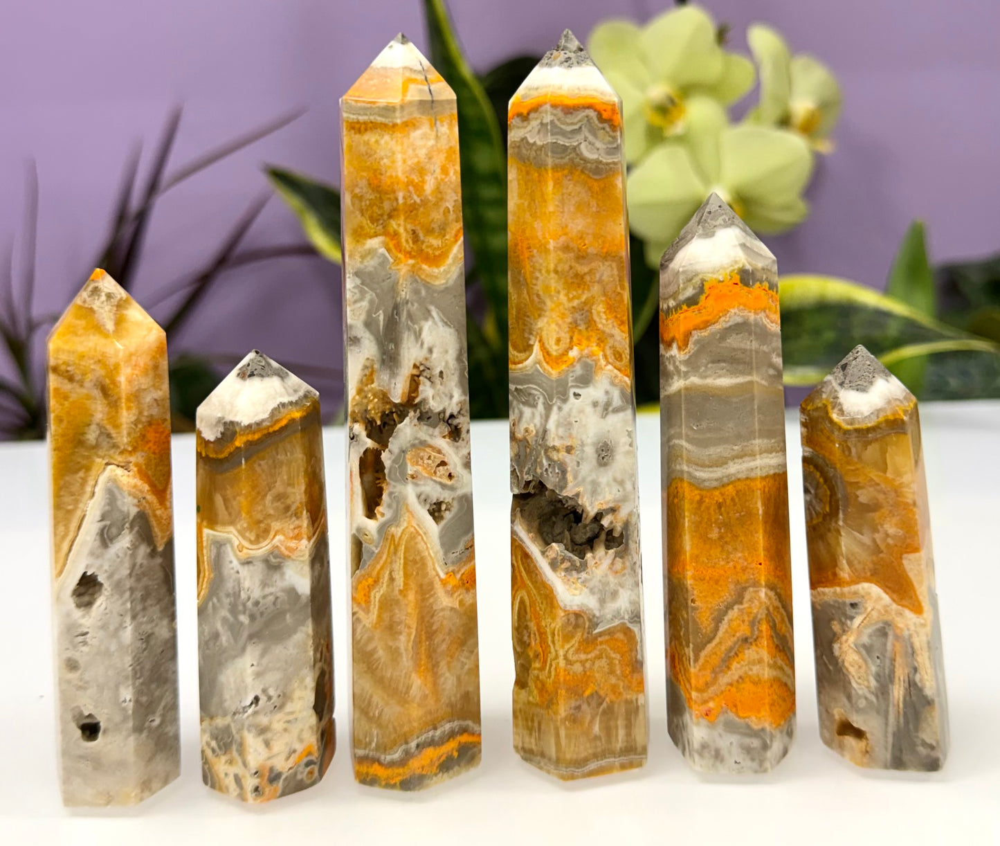 Wholesale Lot 1 lbs Natural Bumblebee Jasper Obelisk Tower Point Crystal Healing Energy