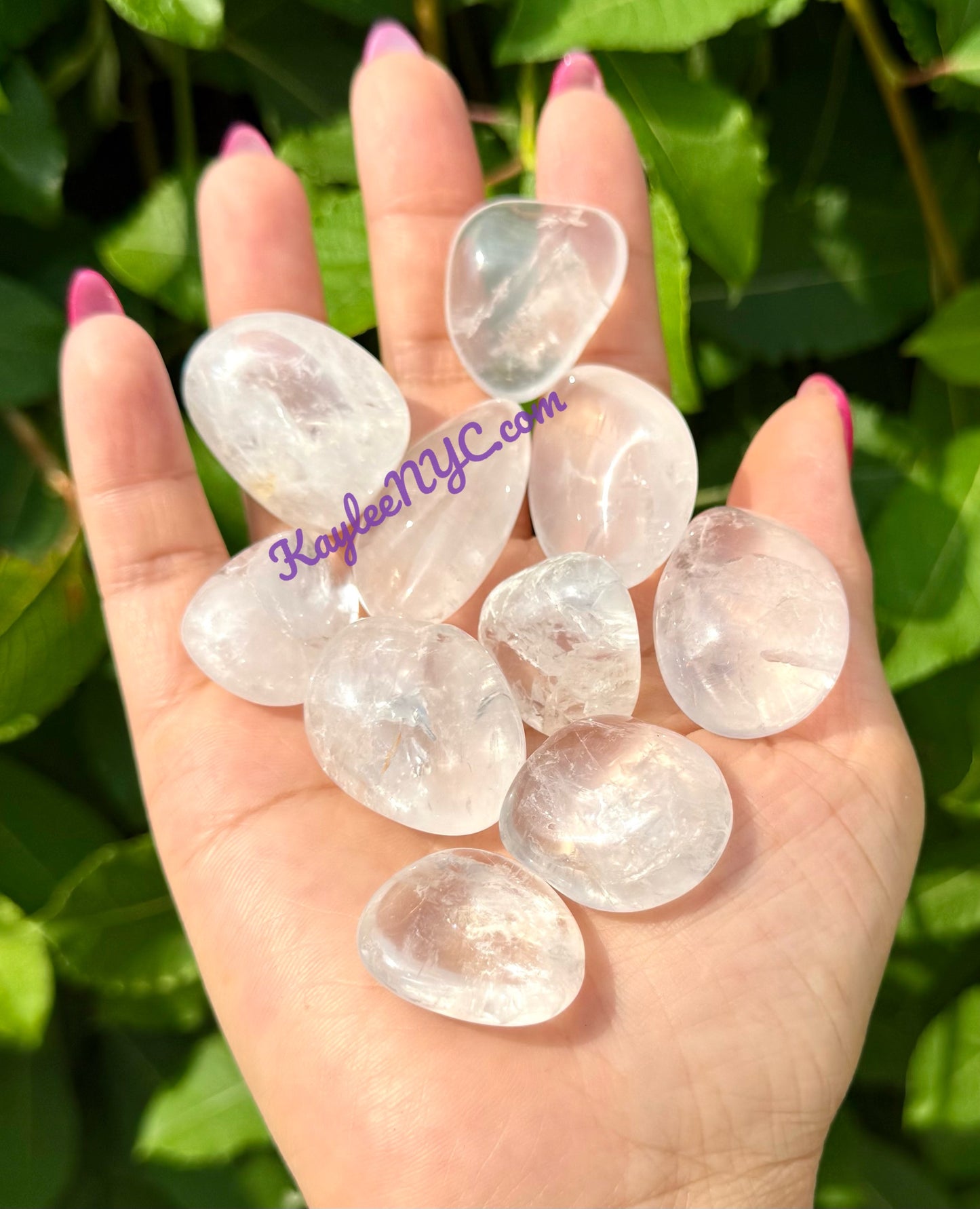 Wholesale Lot 2 Lbs Natural Clear Quartz Tumble Healing Energy Nice Quality