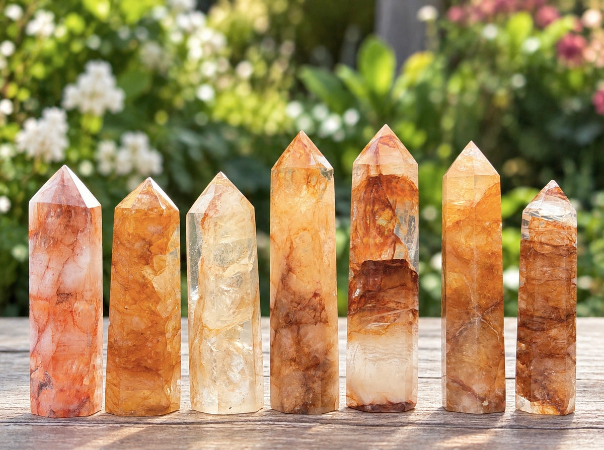 Wholesale Lot 1 Lb Natural Golden Healer Quartz Obelisk Tower Point Crystal Healing