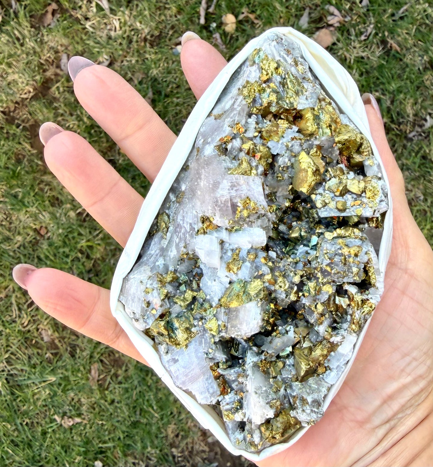 Wholesale Lot ~2 lbs Chalopyrite on Calcite Specimens Natural Raw Crystal Healing Energy