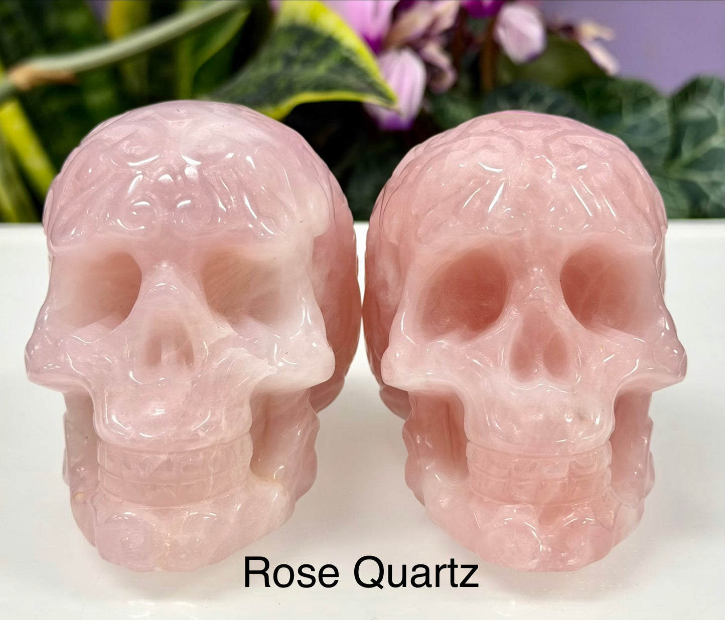 Wholesale lot 6Pcs Mixed Natural Tribal Pattern Crystal Skulls