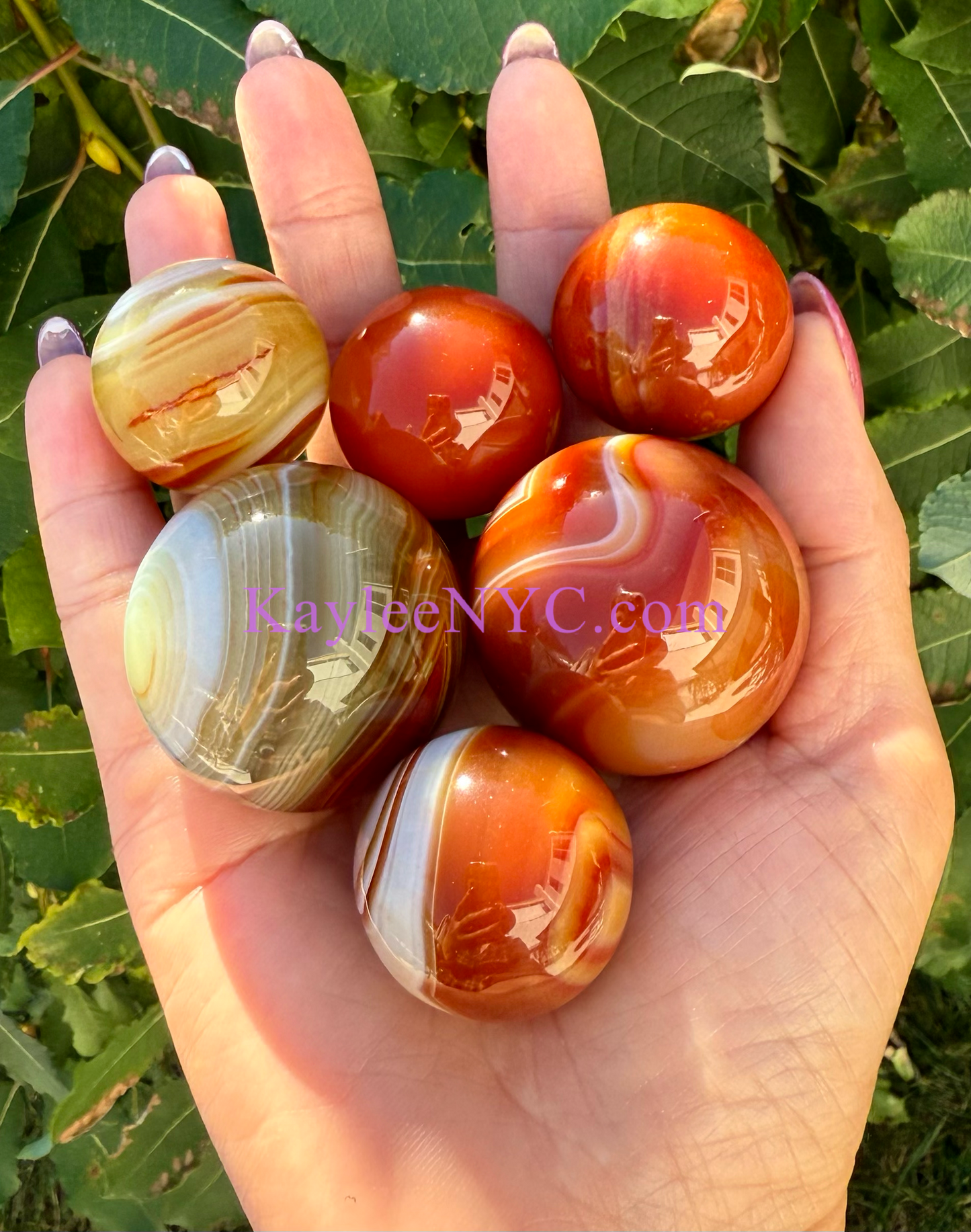 Wholesale Lot 2 Lbs Natural Sardonyx Spheres Crystal Ball Energy Healing