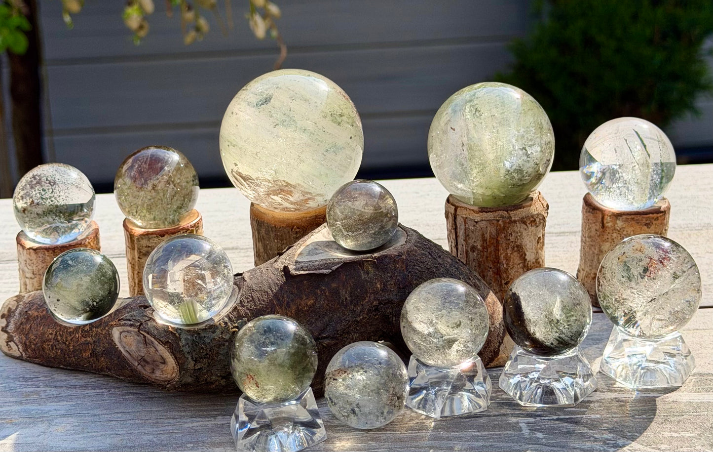 Wholesale Lot 2lbs Natural Clear Quartz Crystal Spheres Healing