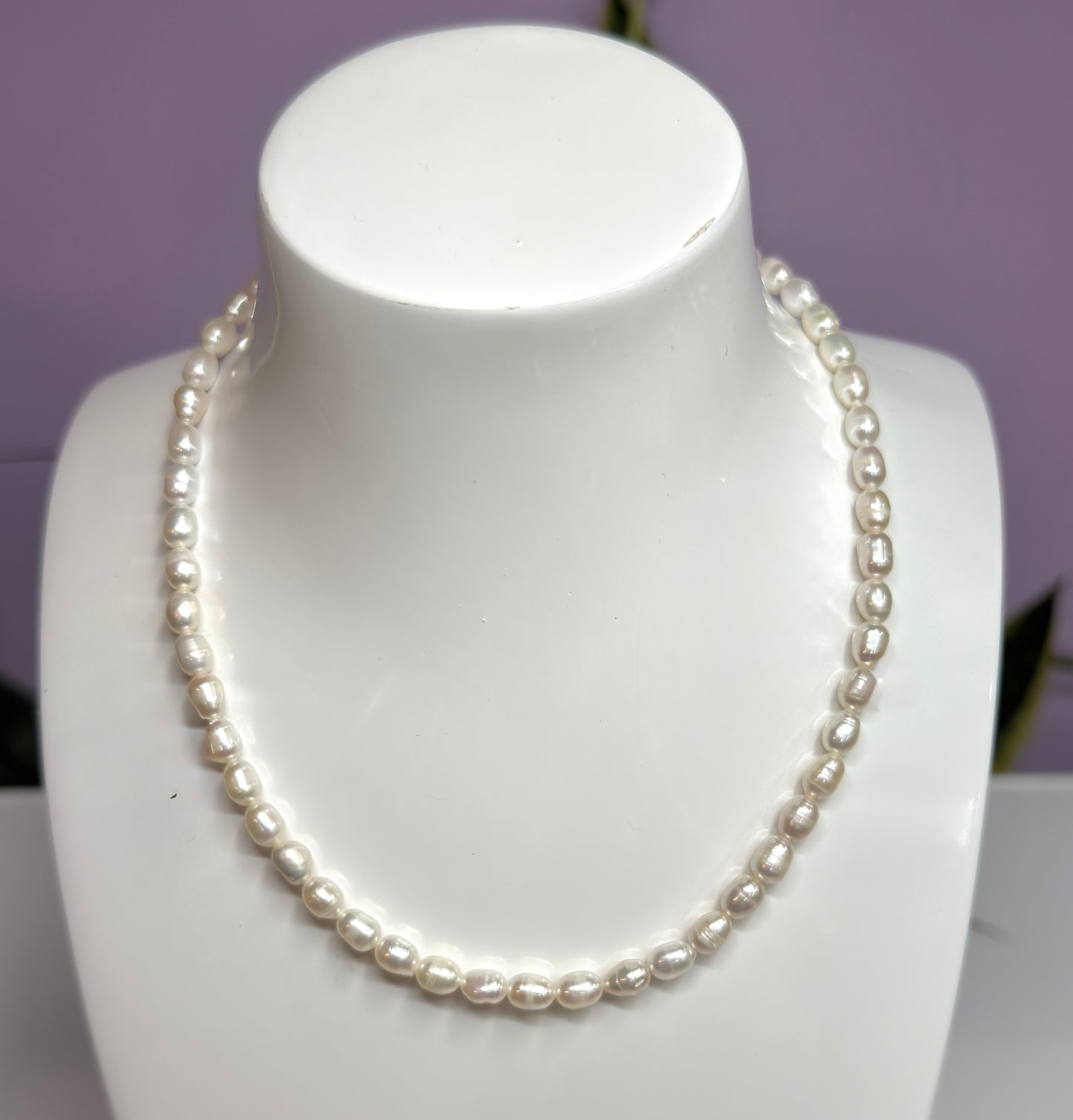 6 PCs 6 pcs ~5mm Natural Freshwater Pearl Necklace Healing Energy