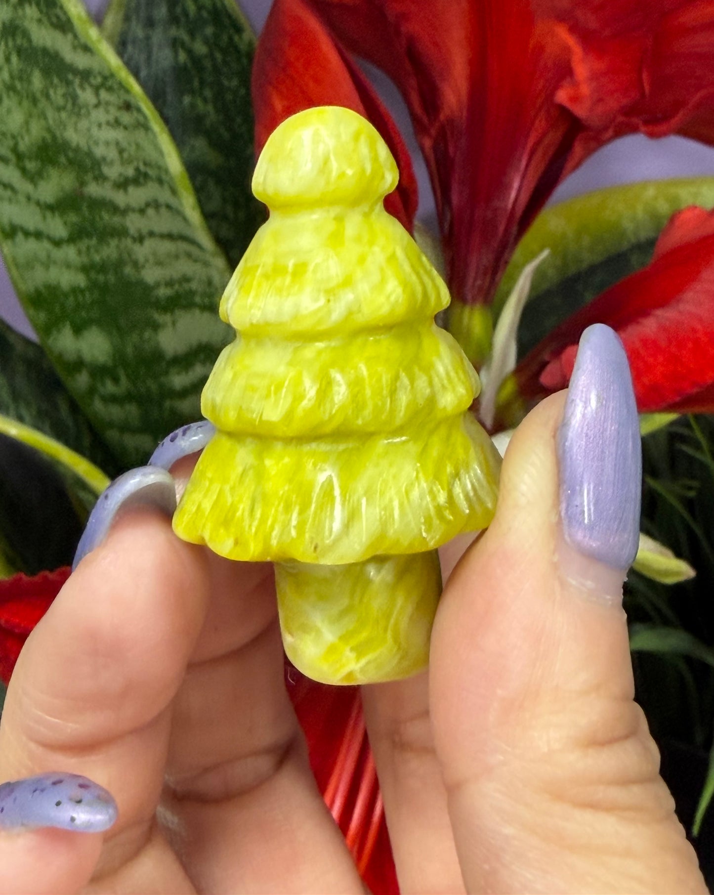 8 pcs Natural Mixed Crystal Christmas Trees Healing Energy