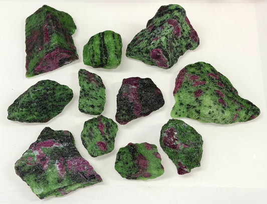 2 lbs Natural Ruby Zoisite Rough Crystals Healing Energy