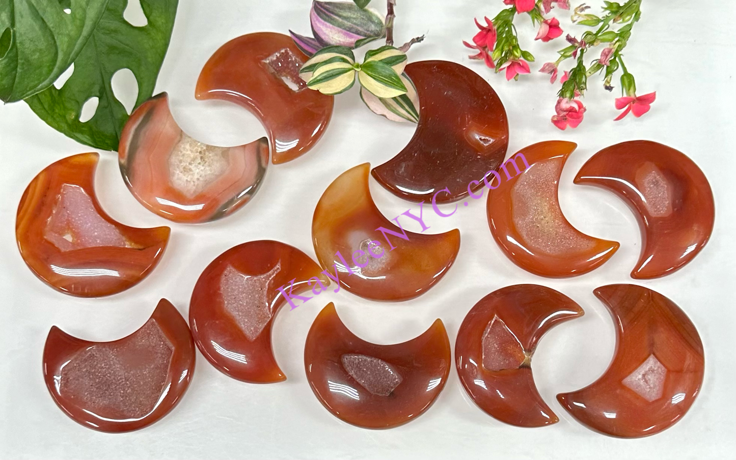 Wholesale Lot 1 lb Natural Carnelian Crystal Moon Healing Energy