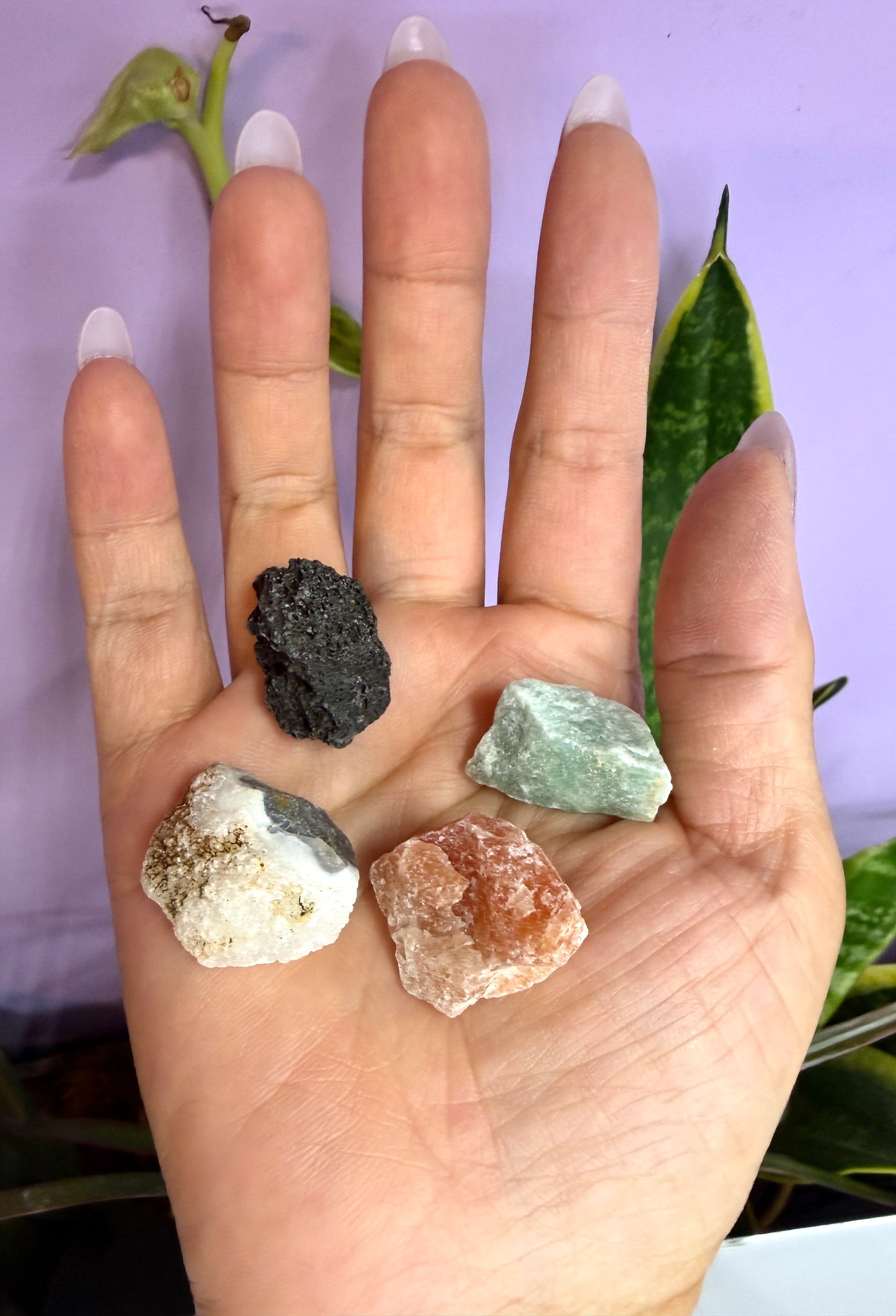 Wholesale Lot 6 boxes Natural rough Crystal set Healing Energy