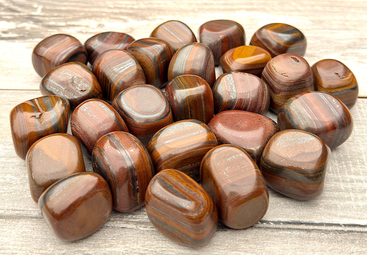 Wholesale Lot 2 Lbs Natural Tiger Iron Tumble Healing Energy