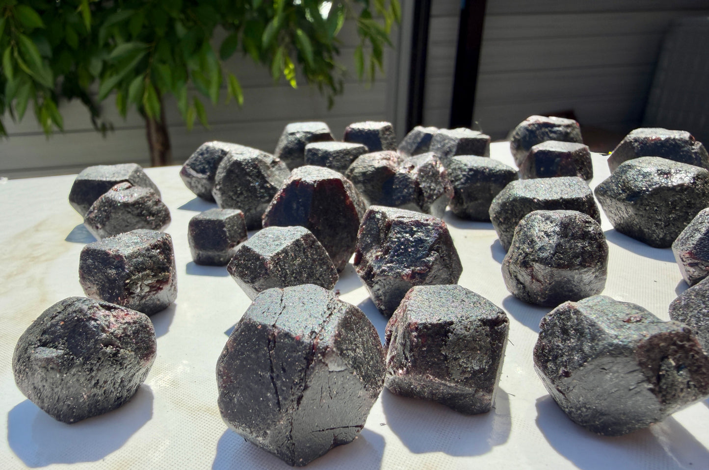 2 lbs Natural Garnet Rough Crystals Healing Energy
