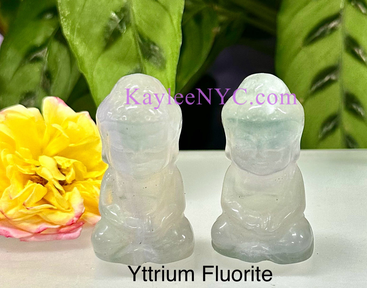 9 Pcs 2.5” Natural Crystal Guanyin Female Buddha