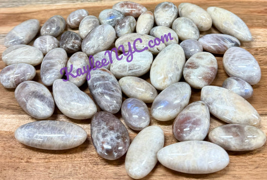 Wholesale Lot 2 lbs Natural Moonstone Sunstone Tumble Stone Healing
