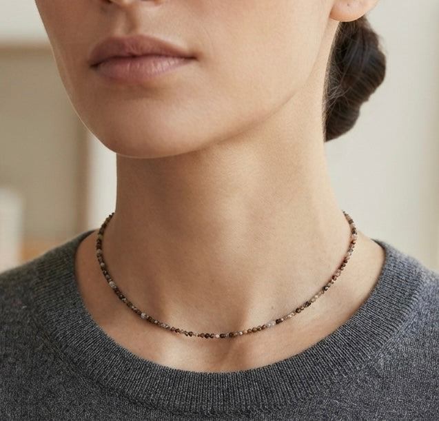 6 PCs 2mm Natural Pietersite Necklaces