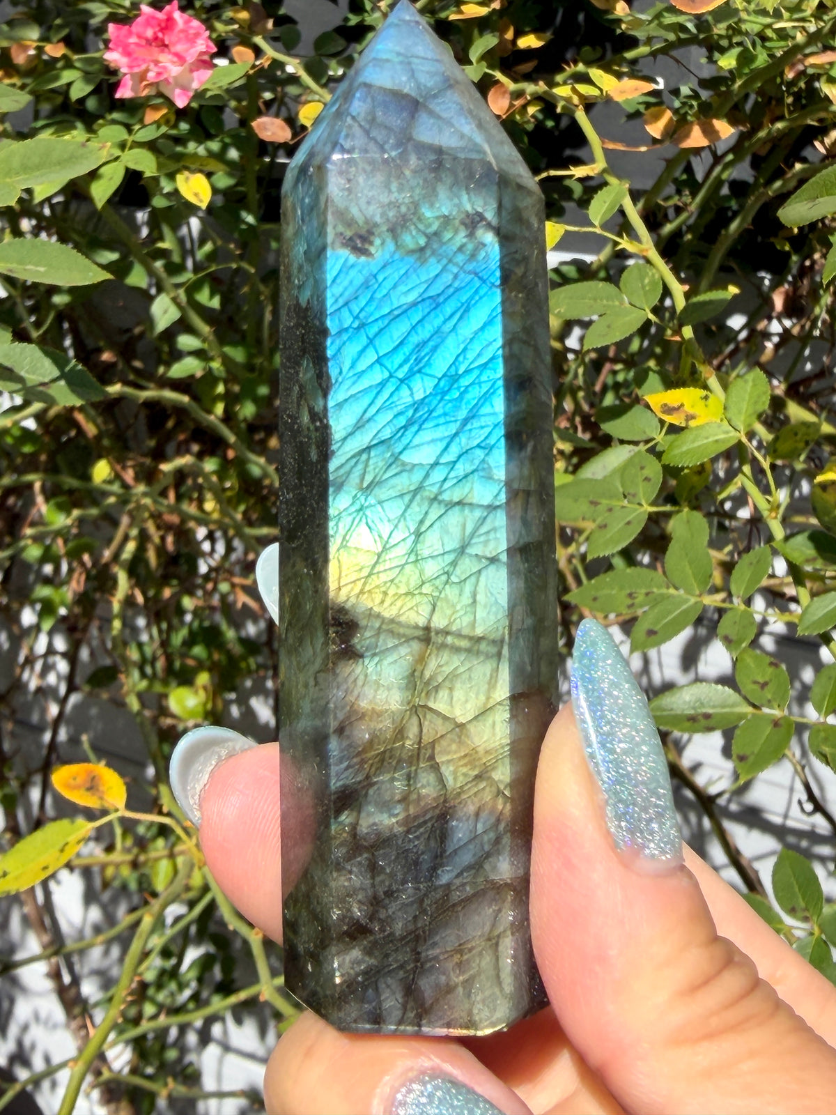 Wholesale Lot 2lbs Natural Labradorite obelisk Tower Point Crystal Healing Energy