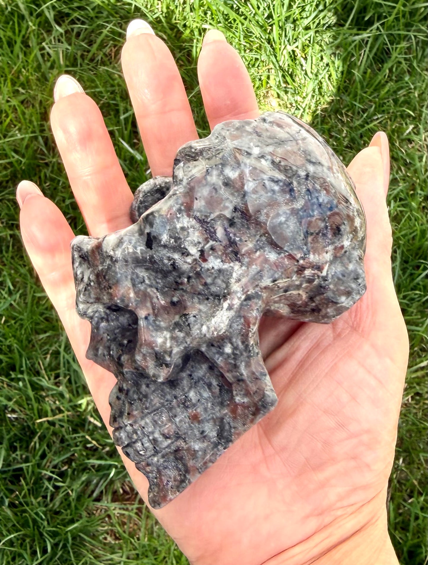 Wholesale lot 4 Pcs Yooperlite aka Emberlite Skull Bowl Natural Crystal healing energy