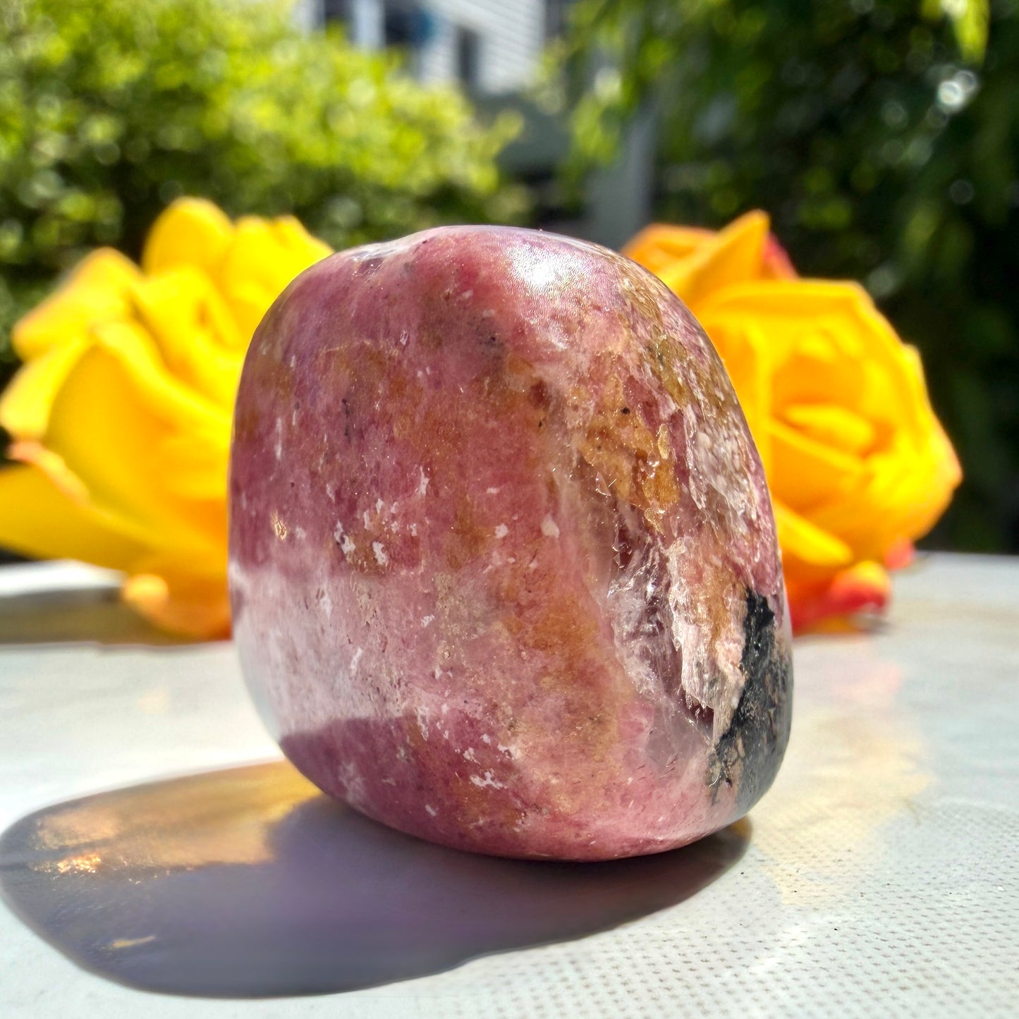Wholesale Lot 2 Lbs Natural Rhodonite Tumble Healing Energy