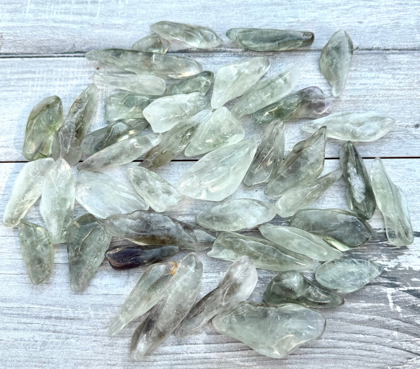 Wholesale Lot 2 lbs Prasiolite Green Amethyst Tumble Healing Energy