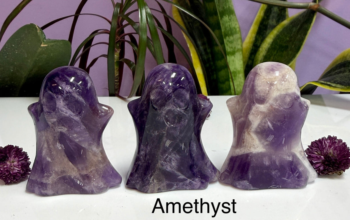 6 PCs 5cm Natural mix Crystals Ghost healing energy