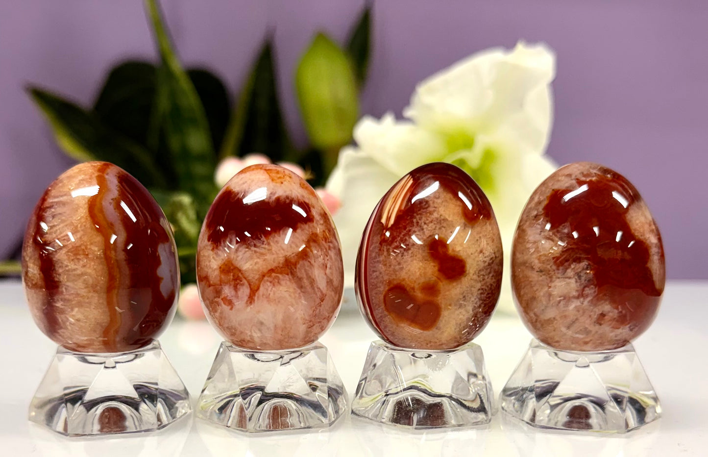 Wholesale Lot 17 pcs Natural Carnelian crystals Egg