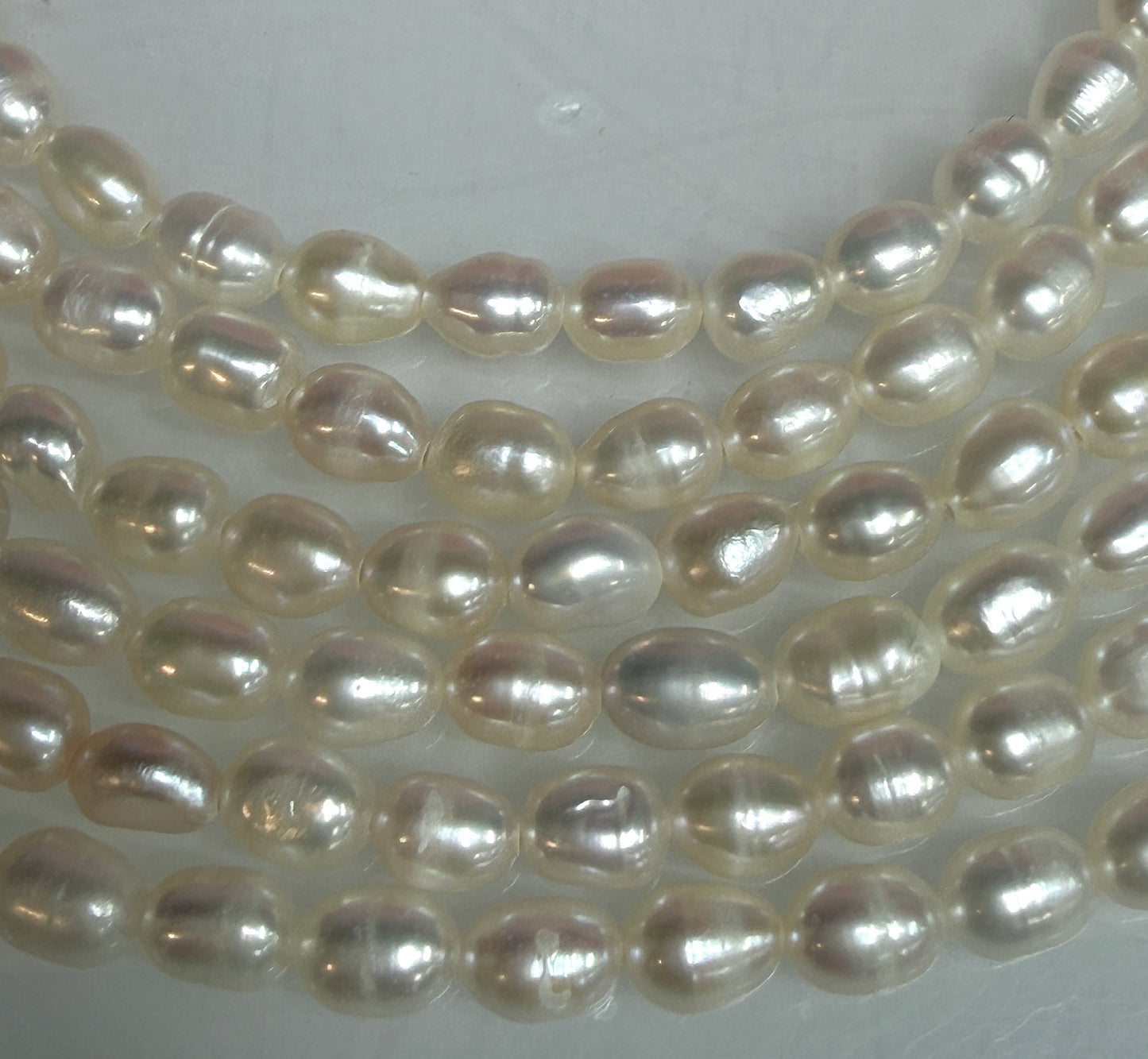 6 PCs 6 pcs ~5mm Natural Freshwater Pearl Necklace Healing Energy