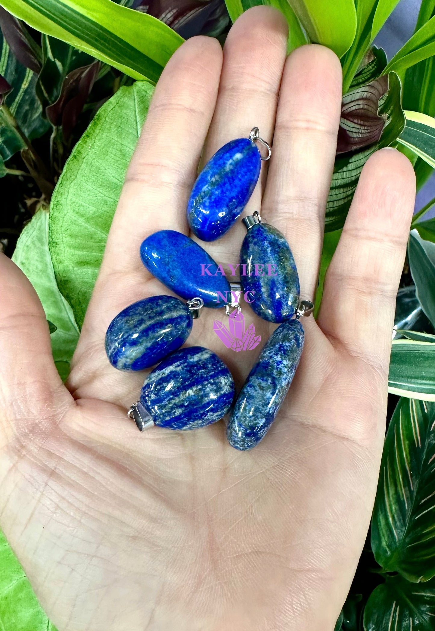 36 PCs Natural Lapis Lazuli Crystal Pendant