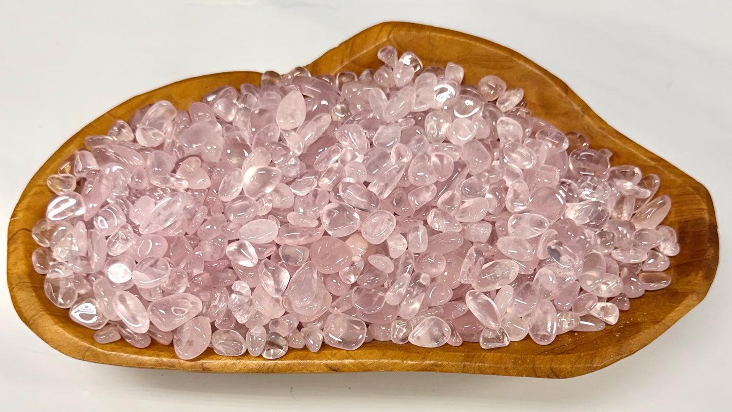 2 lbs Natural Mini Rose Quartz Tumble Crystal Healing Energy
