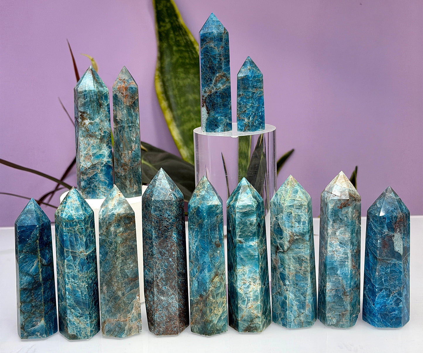 Wholesale Lot 2 lbs Natural Apatite Tower Obelisk Point Wand Crystal Energy Healing