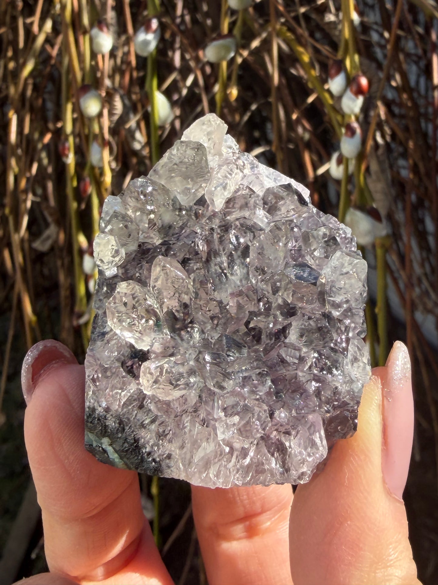 2lbs Natural Amethyst Cluster Obelisk Tower Crystals Healing Energy