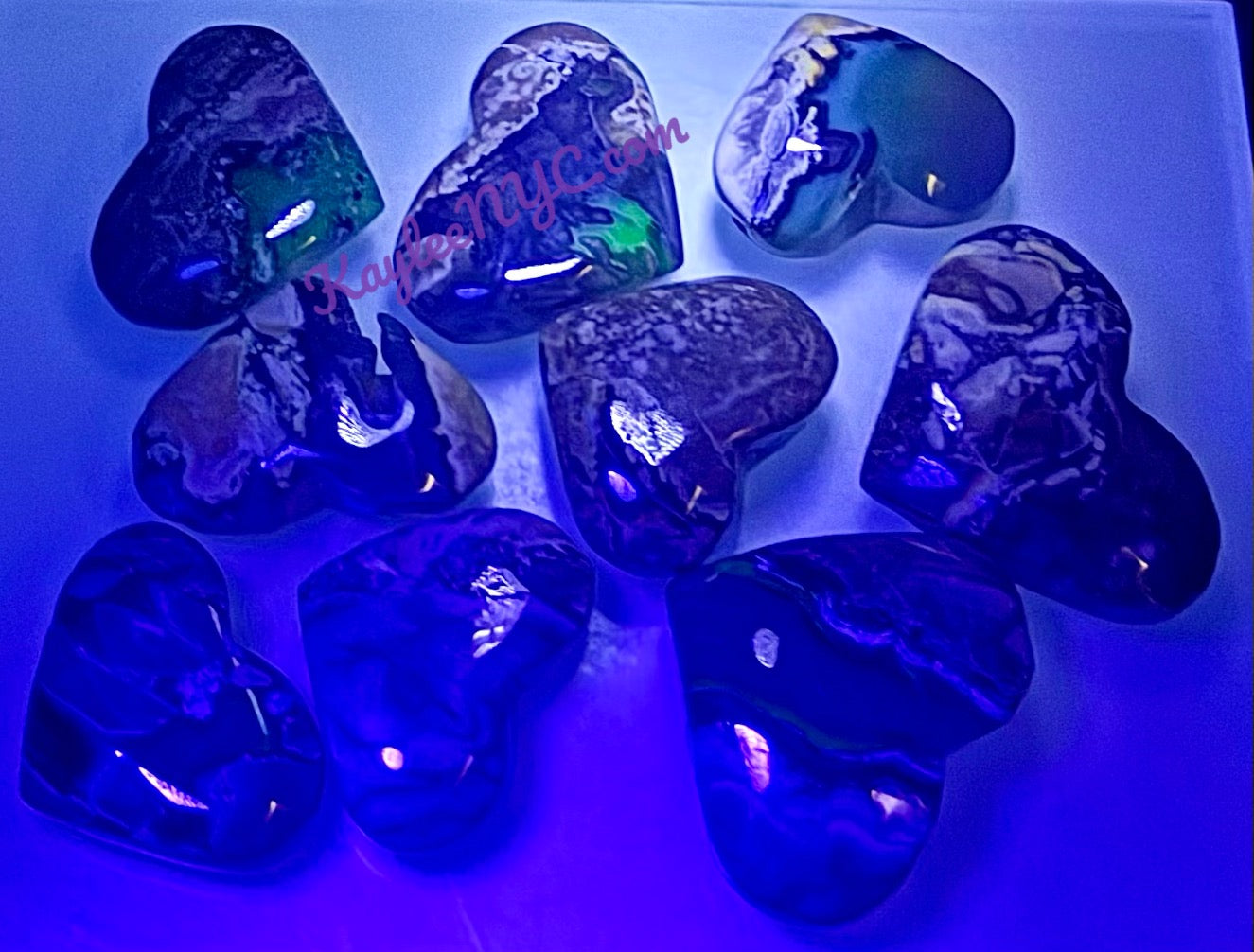 Wholesale 2 Lbs Lot Natural Volcano Agate Heart Crystal Energy