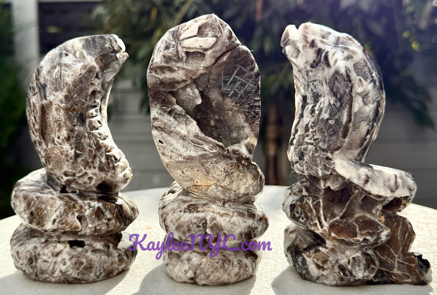 Wholesale Lot 3 Pcs Natural Sphalerite Cobra Snakes