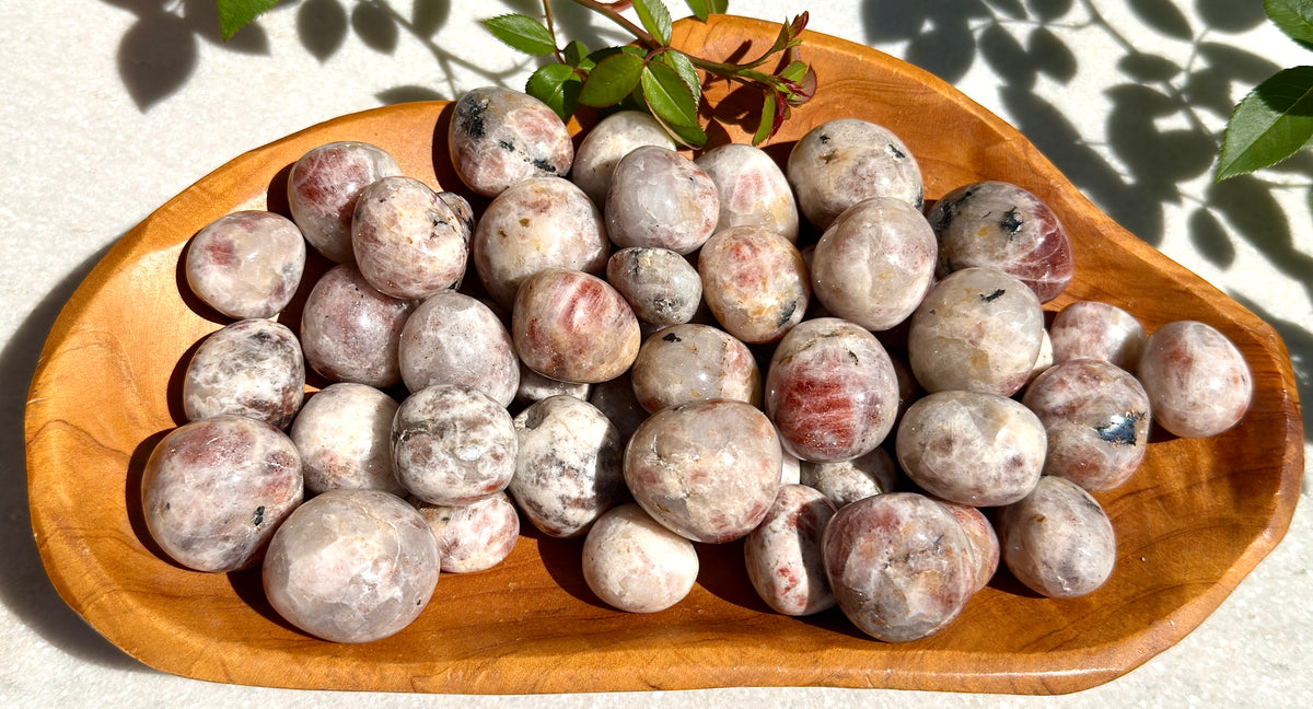 Wholesale Lot 2 lbs Natural Sunstone Tumble Crystal Healing Energy