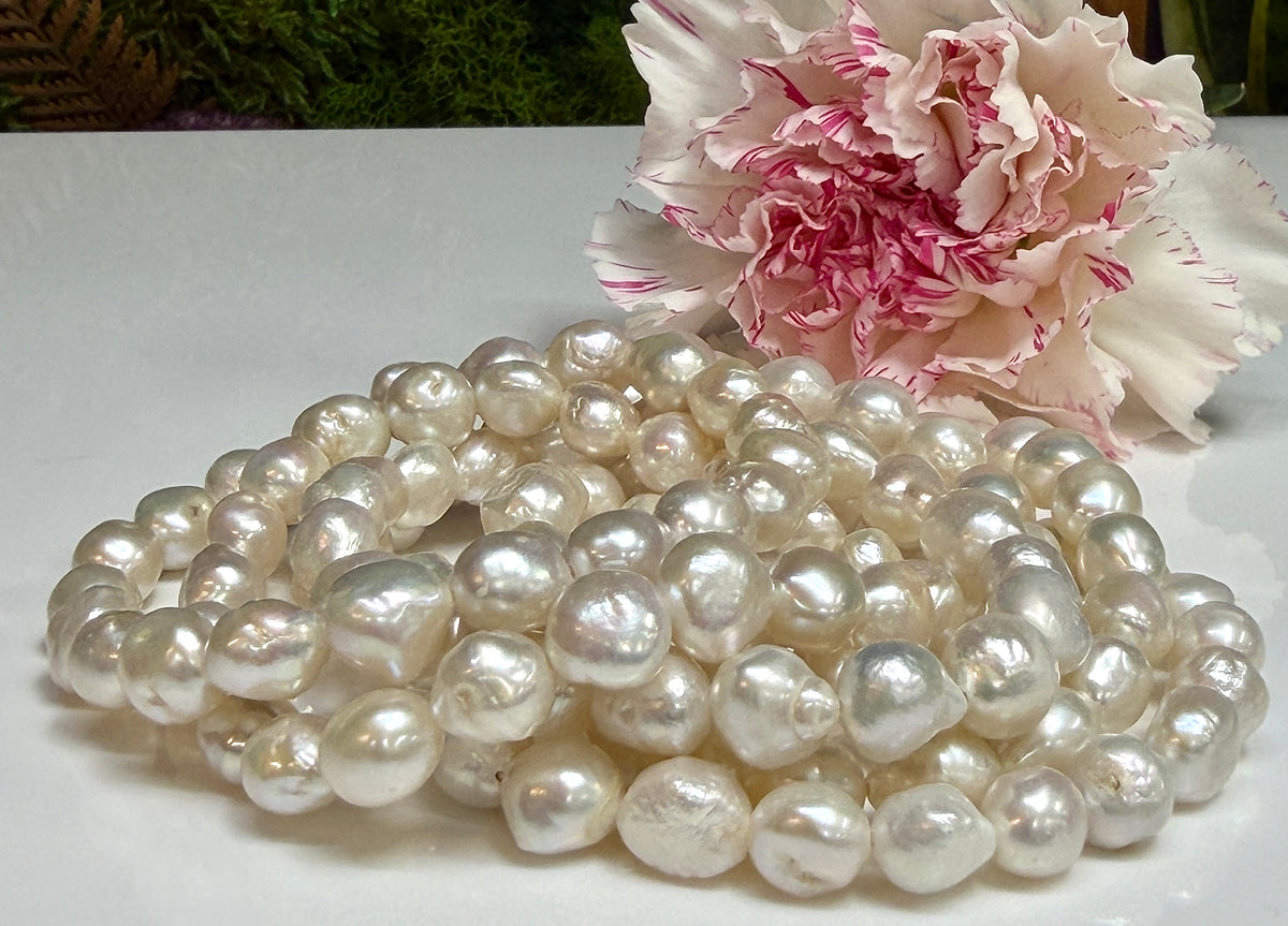 Wholesale 6 Pcs 7-8mm Natural Freshwater Pearl Healing Stretch Bracelet 7.5"