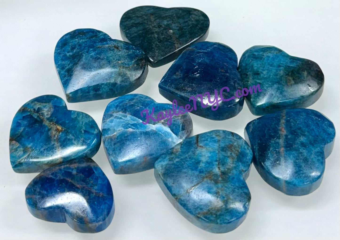 Wholesale 1 lb Lot Natural Apatite Heart Crystal Energy