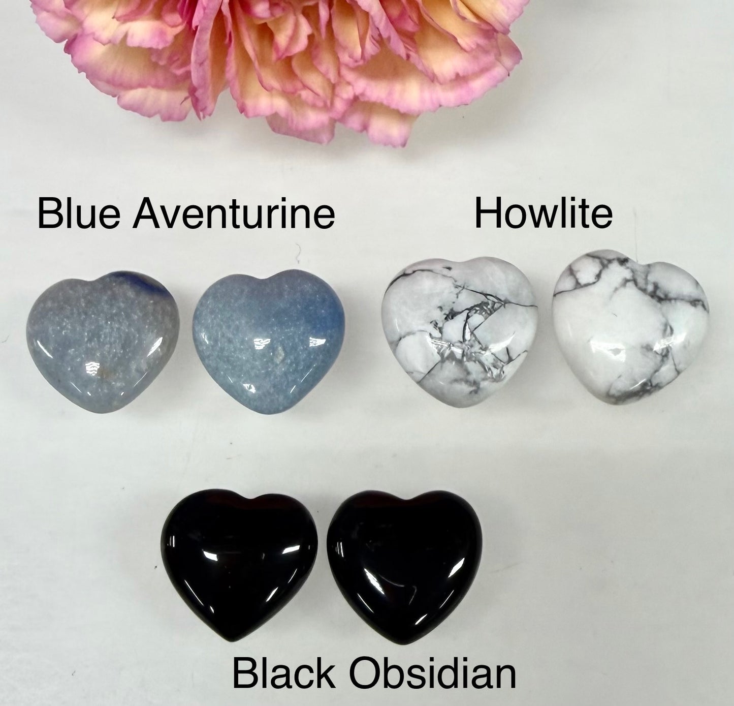 Wholesale Lot 30 Pcs 20mm Mix Crystal Hearts Nice Quality Healing Energy