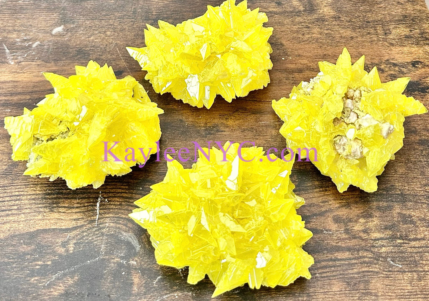 Wholesale Lot 4-5 PCs Sulfur Cluster Raw Crystal healing energy