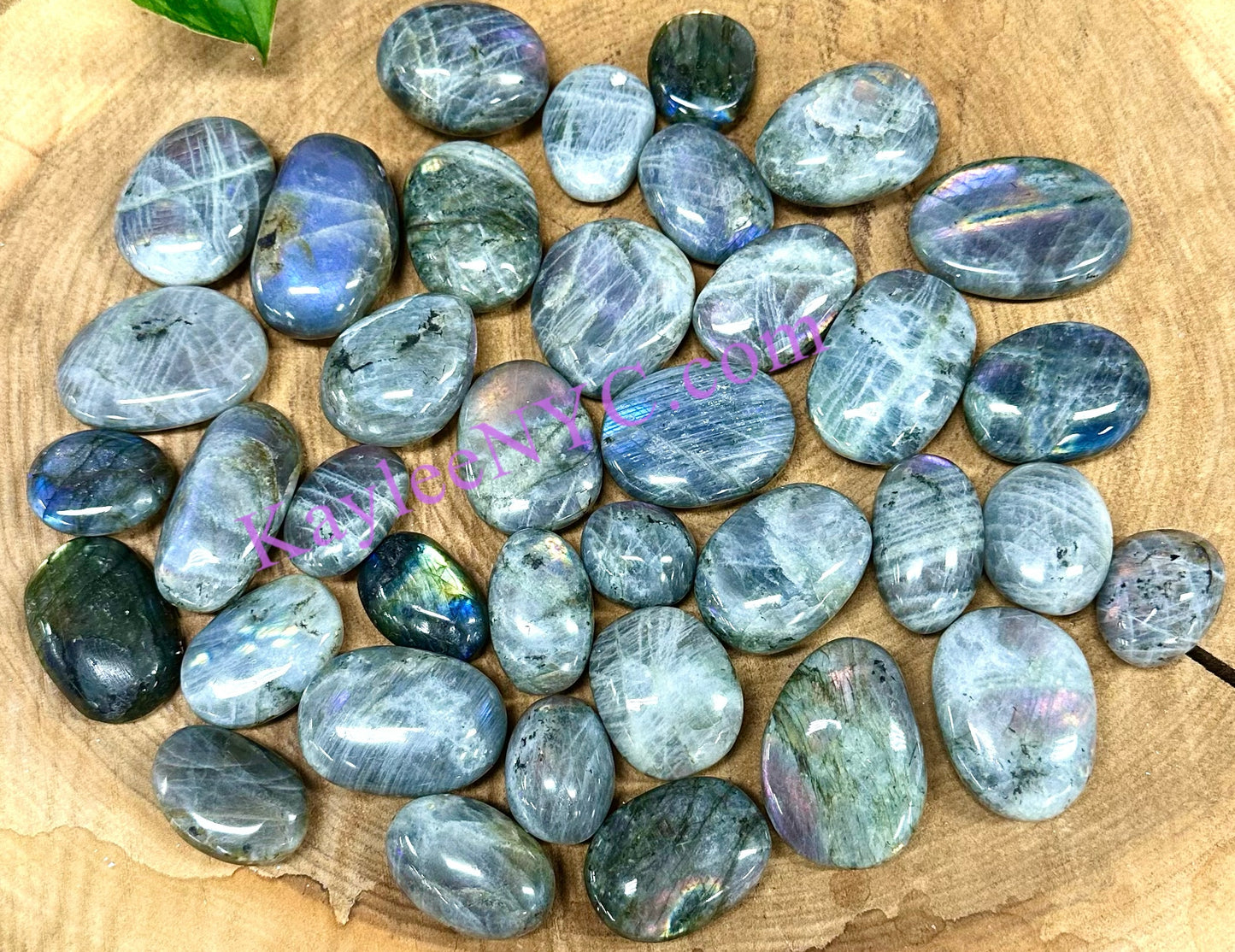 Wholesale Lot 2 Lbs Natural Sunset Labradorite Mini Palm Stone Crystal Nice Quality