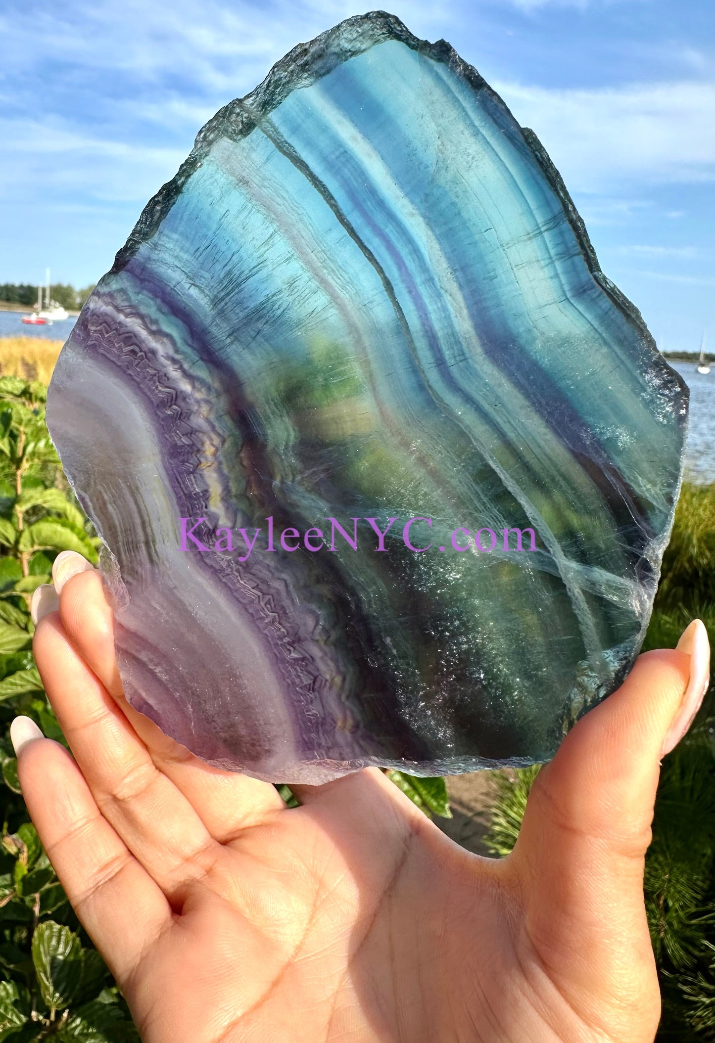 Wholesale Lot 4-5 pcs Natural Fluorite Slab Crystal Nice Quality