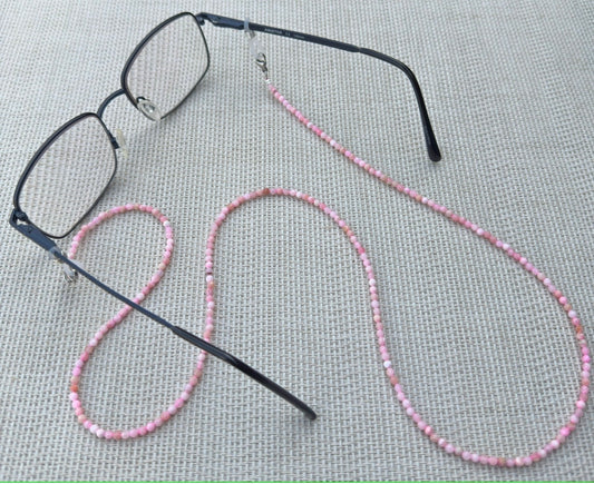 Wholesale Lot – 6 PCS 3mm Faceted Pink Opal Glasses Chains