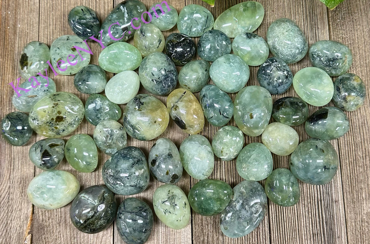 2 lbs Natural Prehnite Tumble