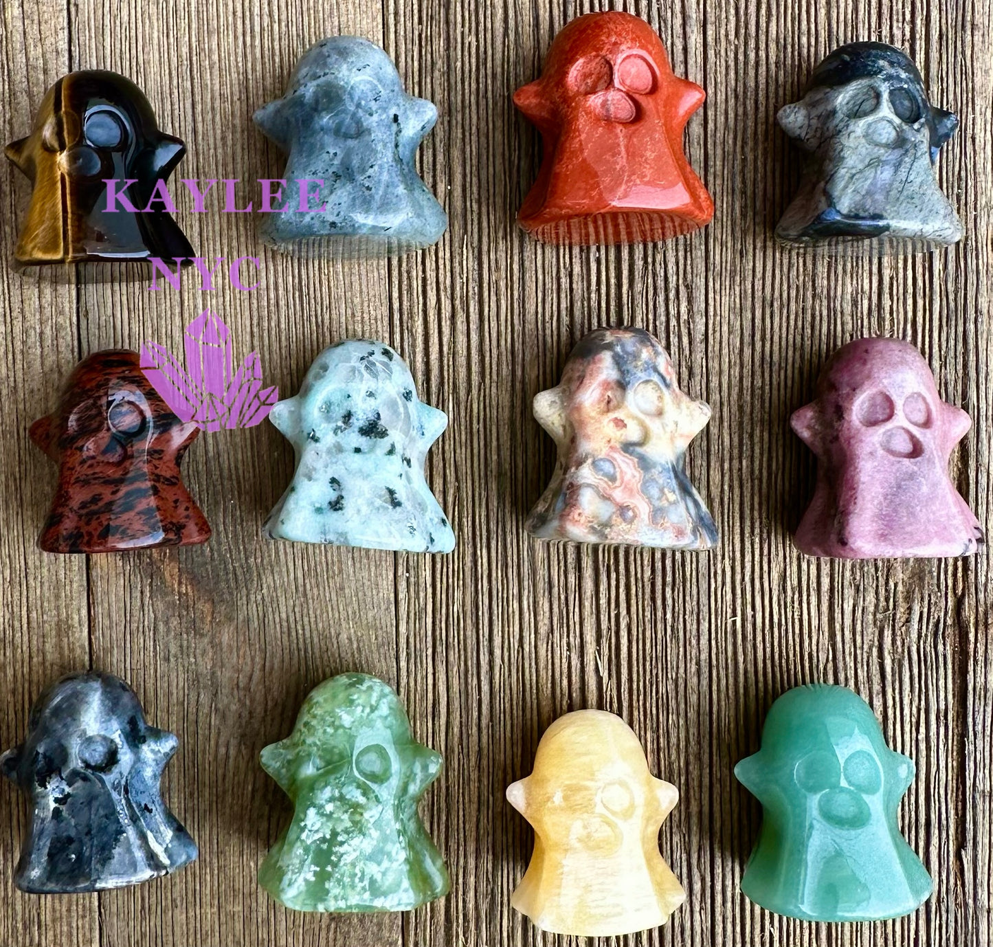 12 PCs 30mm Natural Crystal Ghost