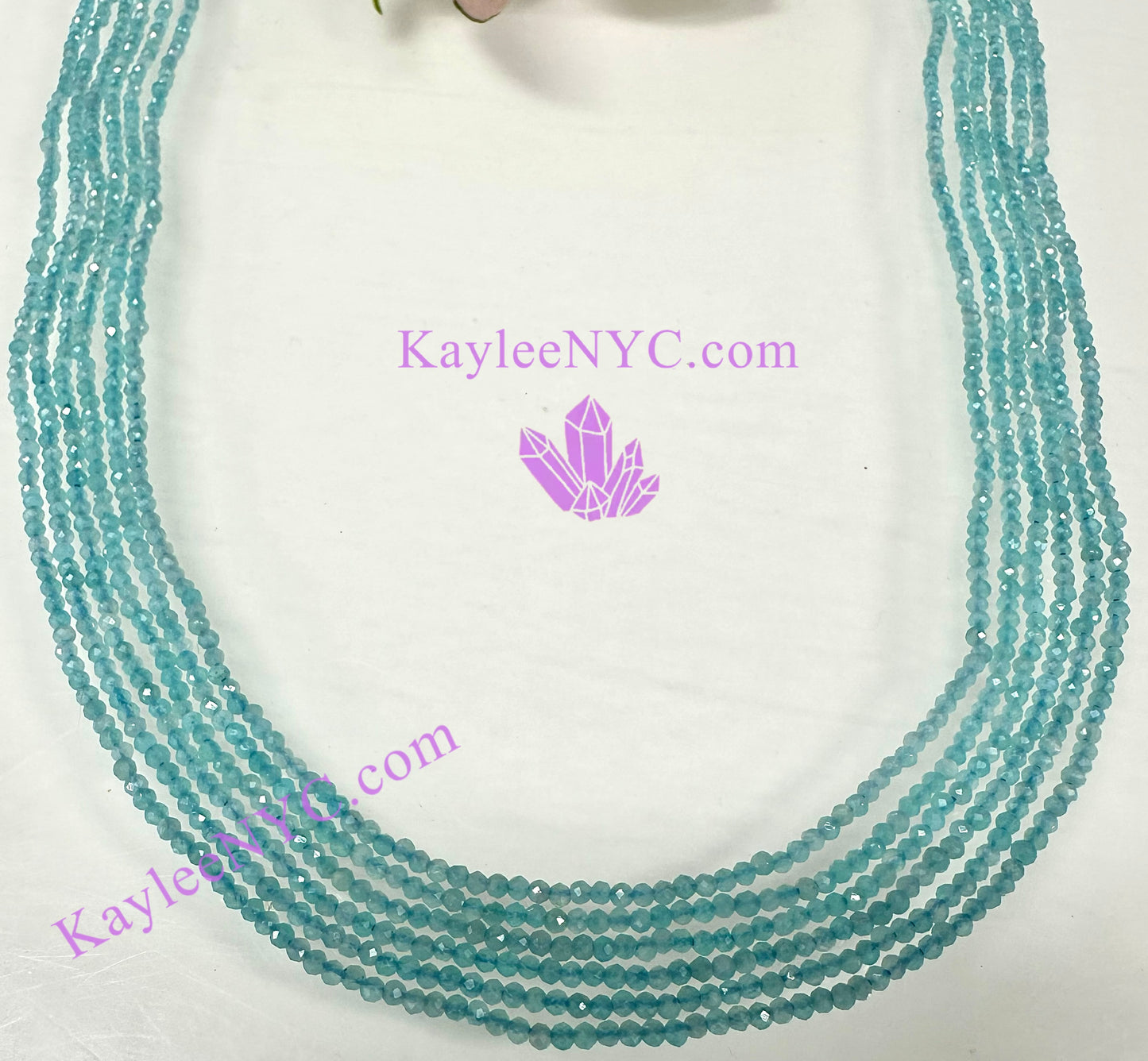 6 PCs 2mm Natural Amazonite Necklaces