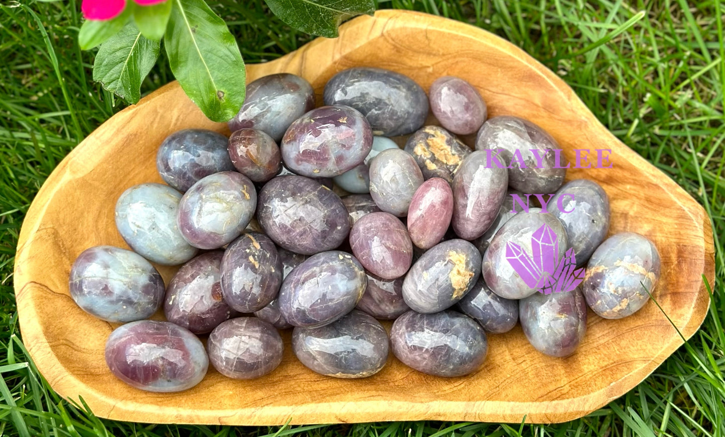 2 lbs Natural Purple Rose Quartz Tumble