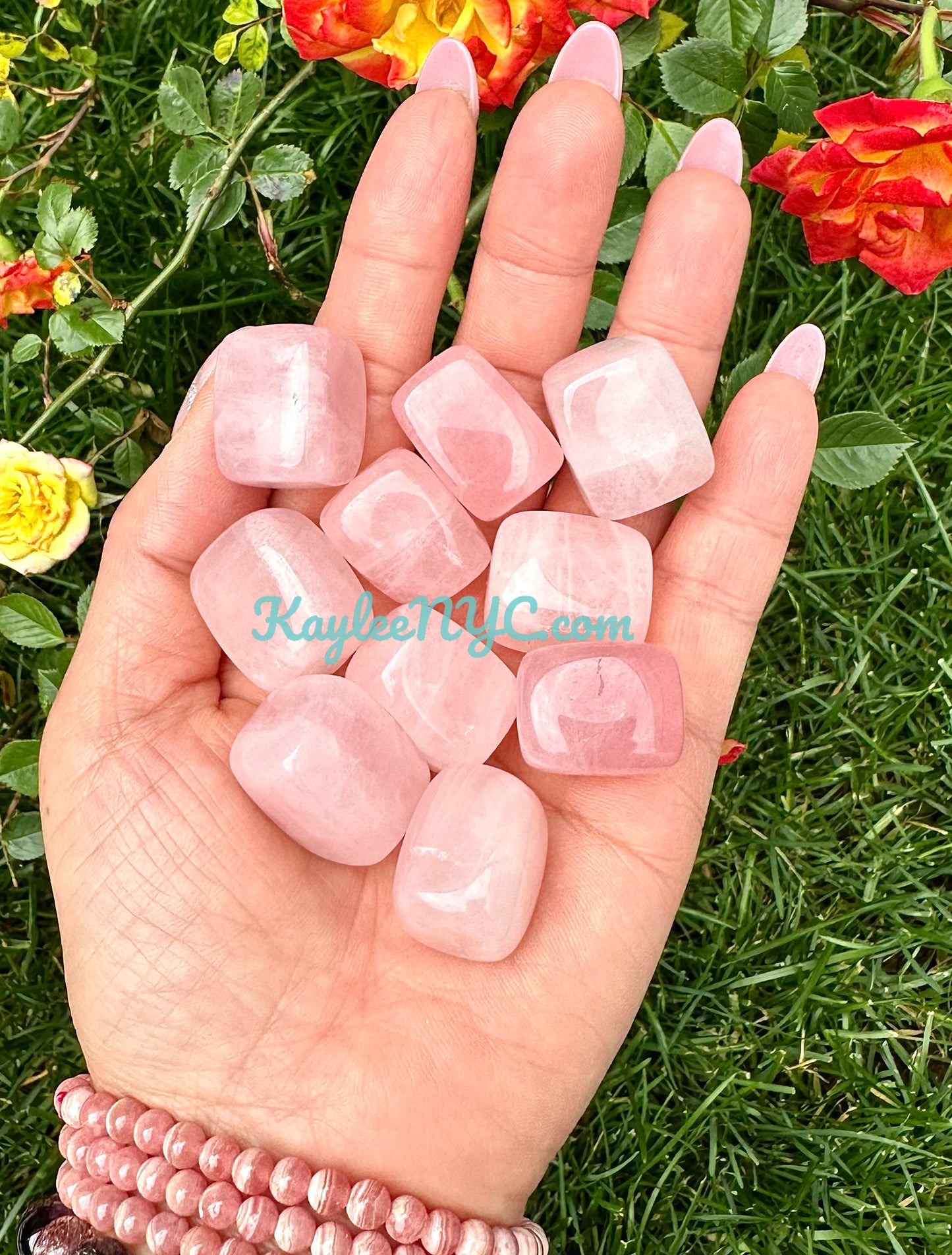 2 lbs Natural Rose Quartz Tumble