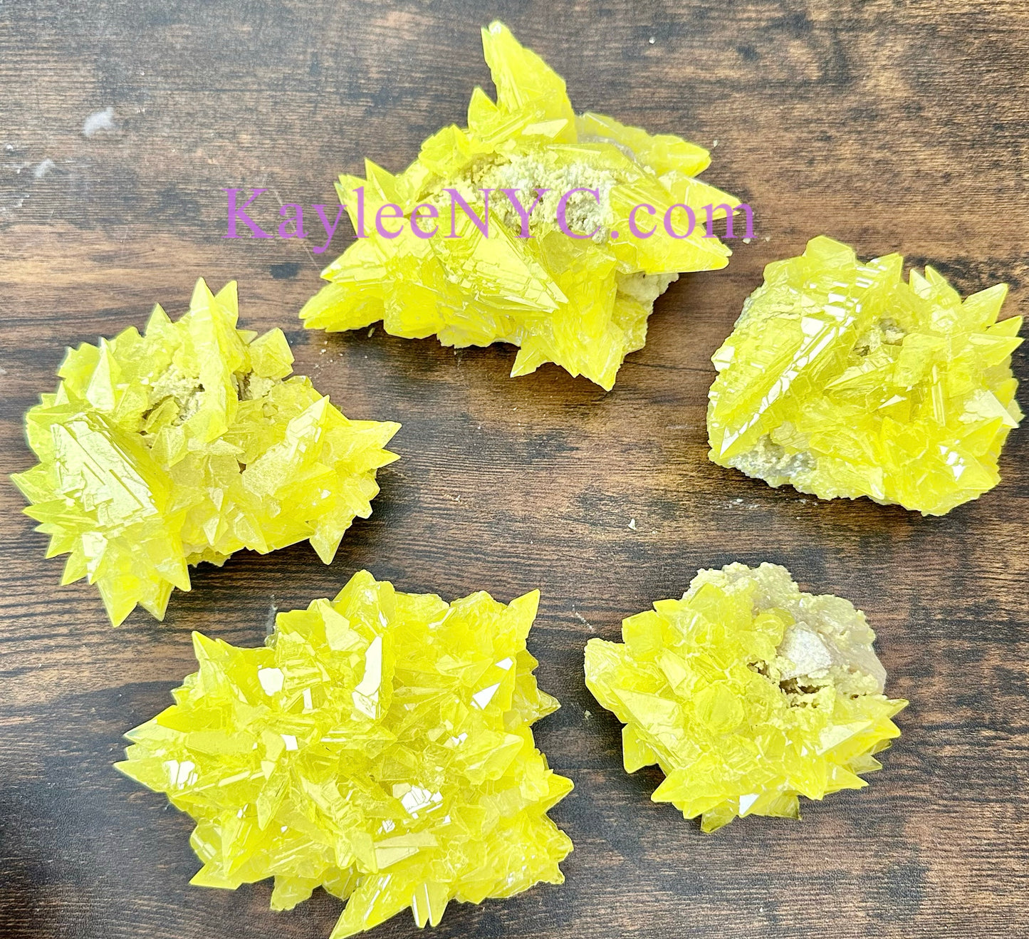 Wholesale Lot 4-5 PCs Sulfur Cluster Raw Crystal healing energy