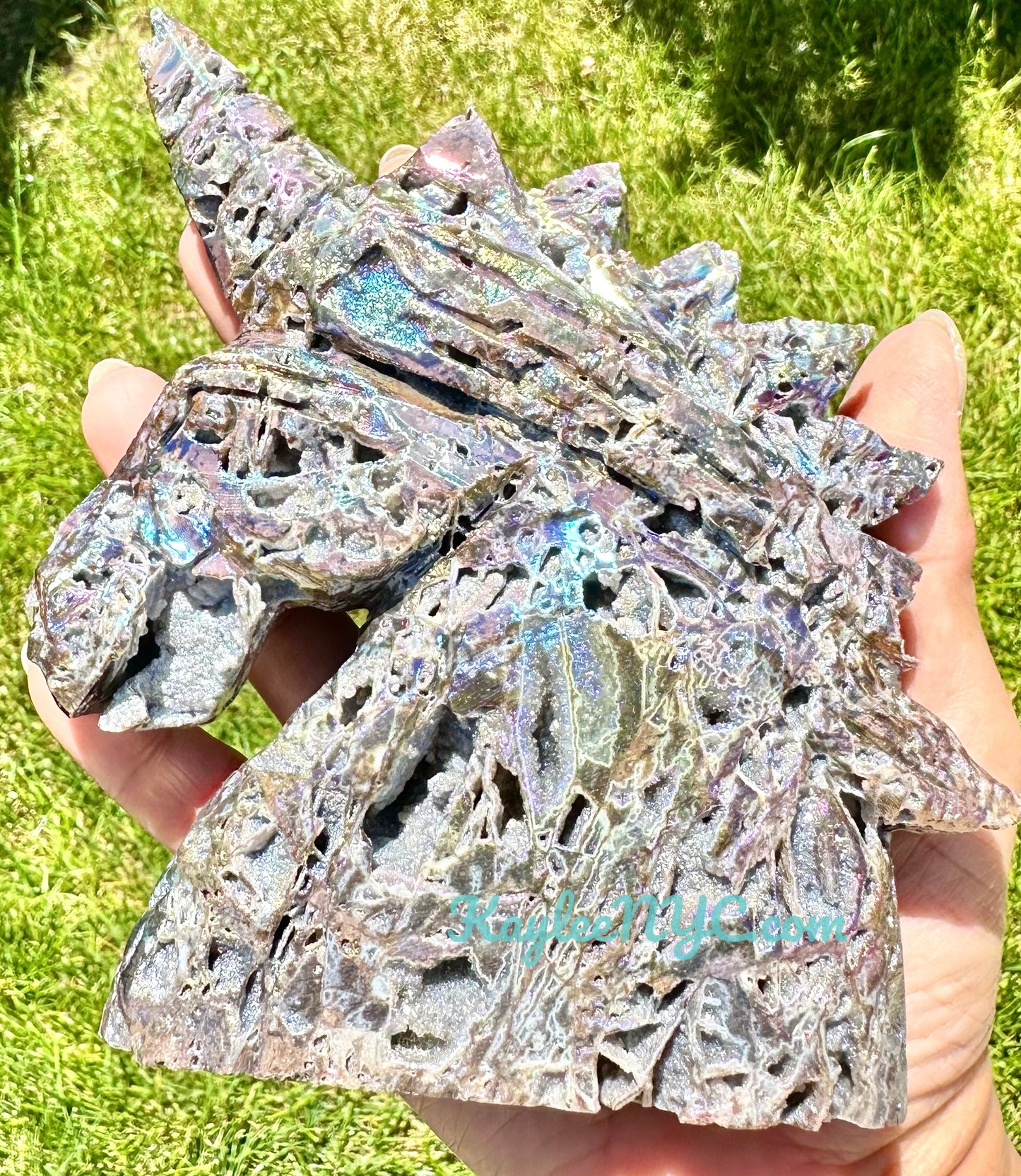 3 PCs Aura Sphalerite Unicorns Crystals Healing Energy