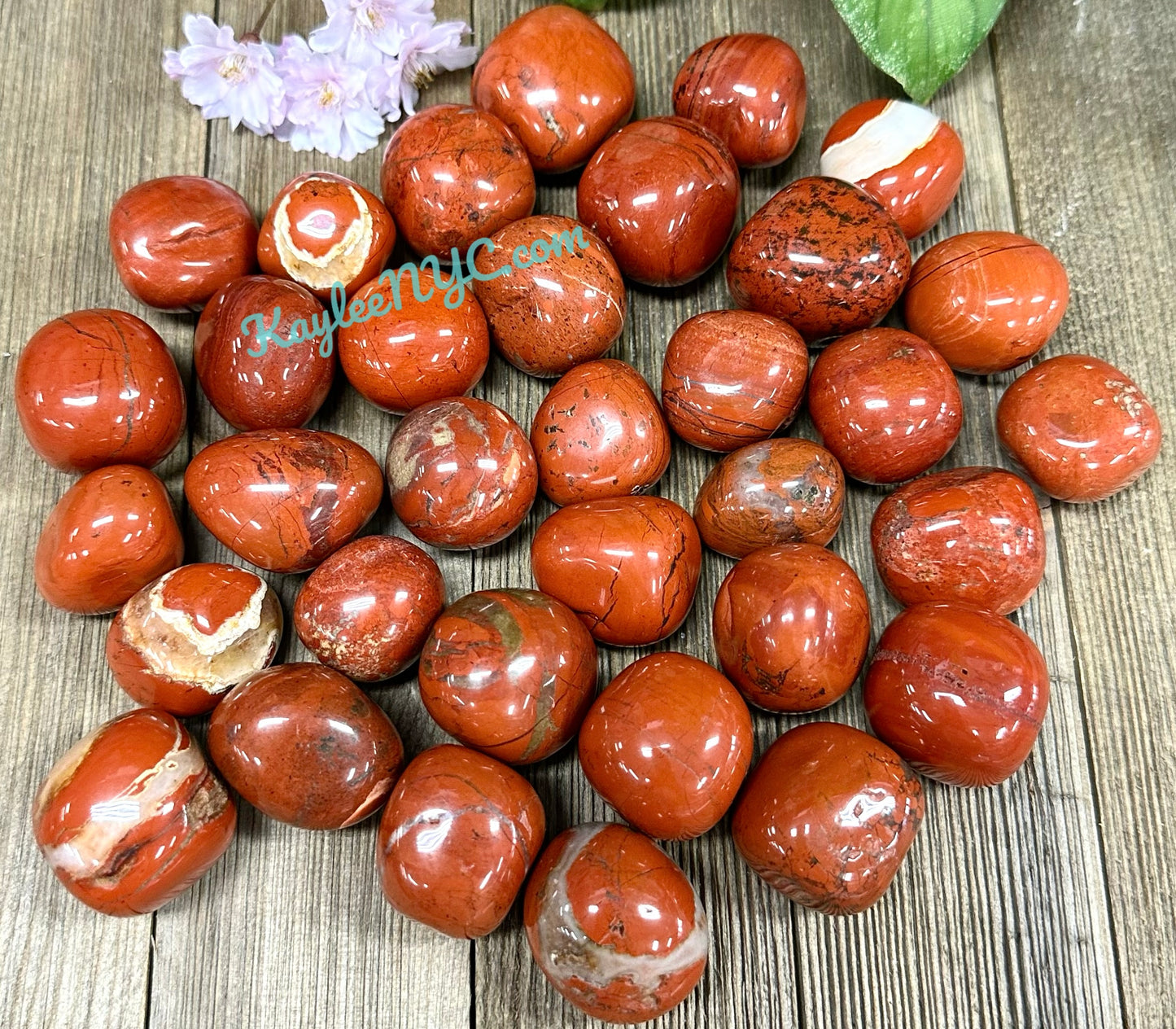 Wholesale Lot 2 Lbs Natural Red Jasper Tumble Healing Energy Nice Quality