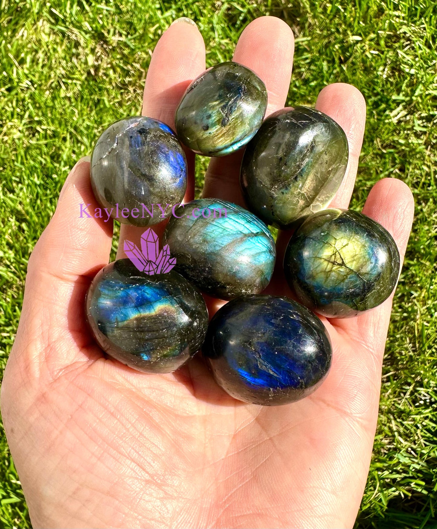 Wholesale Lot 2 Lbs Natural Labradorite Tumble Healing Energy Nice Quality