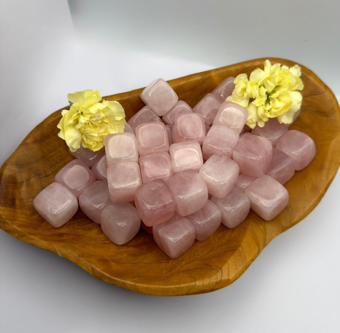 Wholesale Lot 2 Lbs Natural Rose Quartz Cubes Healing Energy Nice Quality